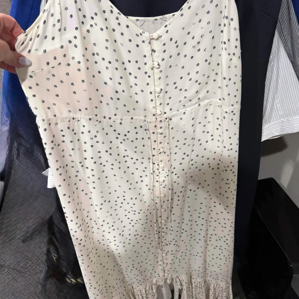 Rails Frida ivory dress with Polka Dots size medium. Like new. Used once - Picture 4 of 9